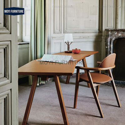 Wood Modern Dining Chair with Backrest Comfortable Relaxation Suitable Japanese Family Living Room Leisure Cafe