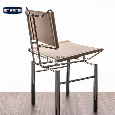 Metal Foam Fabric Dining Room Set Stainless Steel Dining Chair Luxury Black Leather Armchair for Luxury Hotel Restaurant