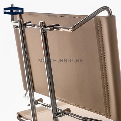 Metal Foam Fabric Dining Room Set Stainless Steel Dining Chair Luxury Black Leather Armchair for Luxury Hotel Restaurant