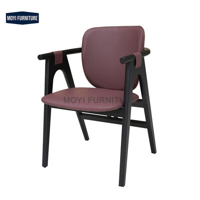 Wooden Foam Fabric Dining Chair Solid Wood Backrest MDF Panel Modern Chinese Style Ideal Home Hotel Model Room Furniture