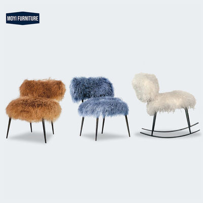 Velvet Fabric Chair Metal Feet Multicolour Minimalist Living Room Furniture Lounge Chair Modern Design for Hotel Bedroom