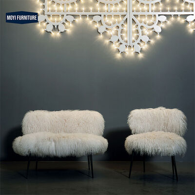 Velvet Fabric Chair Metal Feet Multicolour Minimalist Living Room Furniture Lounge Chair Modern Design for Hotel Bedroom