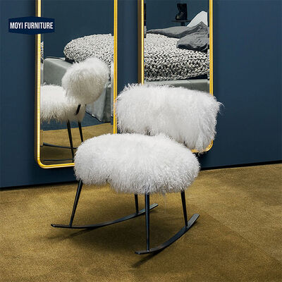 Velvet Fabric Chair Metal Feet Multicolour Minimalist Living Room Furniture Lounge Chair Modern Design for Hotel Bedroom
