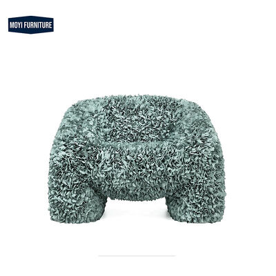 Leisure Chair Pink Fabric Modern Armrest Love Single Sofa Chair Luxury Decorative Flower Petal Modern Living Room Chair