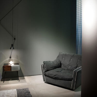 Living Room Furniture Modern Luxury Leather Sofa Set Featuring Wood and Metal Materials Italian Design Single Chair