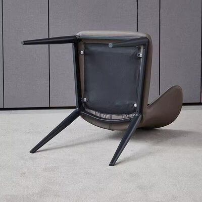 Dining Room Furniture Comfortable Leather Chair with Fully Enclosed Backrest Stylish Design Mail Packing Y Included