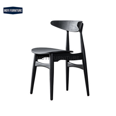 Wabi Sabi Dining Chair Upholstered Leather Solid Wood Natural Wooden Coffee Shop Hotel Seating Chairs Restaurant Chairs