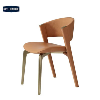 Standard Size Luxury Dining Chair Upholstered Leather Italian Modern Legs Kitchen Restaurant Dining Room Chairs