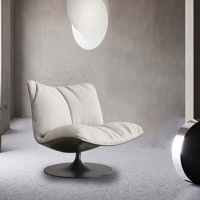 Mail Packing Leather Minimalist Rotatable Single Sofa Chair Casual Creative Designer Living Room Contemporary Seating