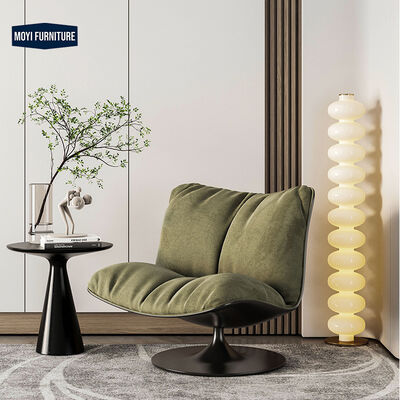 Mail Packing Leather Minimalist Rotatable Single Sofa Chair Casual Creative Designer Living Room Contemporary Seating