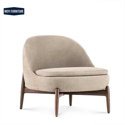 Home Living Room Leisure Chair MOYI Modern Italy Design Arm Chair Leather Accent Sofa Chairs Waiting Room Single Accent Chair