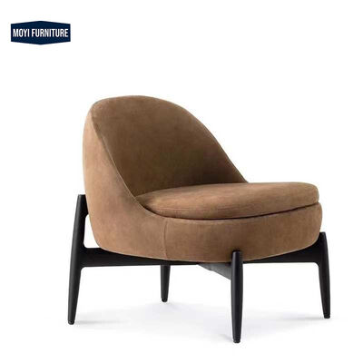 Home Living Room Leisure Chair MOYI Modern Italy Design Arm Chair Leather Accent Sofa Chairs Waiting Room Single Accent Chair
