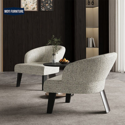 Fabric MOYI Luxury Armchairs Metal Lounge Chairs Modern Leisure Sofa Chairs with Furry Living Room Design Mail Packing Y