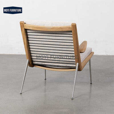 Carpet Recommended MOYI Half House Comfortable Solid Wood Chair Luxury Leisure Single Sofa Chair Living Room Villa Style