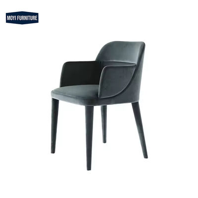 Office Building Standard Size Upholstered Velvet Dining Chair Luxury Pu Fashionable Design High Back