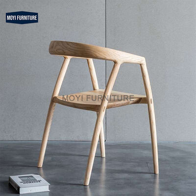 Wabi Sabi Custom Wooden Dining Chair Nordic Walnut Color Chair Solid Wood Chair Design Style