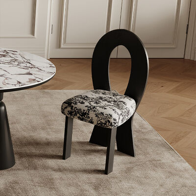 Luxury Modern Stackable Colorful Upholstered Dining Chairs Solid Wooden Dining Chair Comfortable Seating Living Room