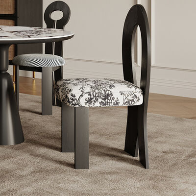 Luxury Modern Stackable Colorful Upholstered Dining Chairs Solid Wooden Dining Chair Comfortable Seating Living Room