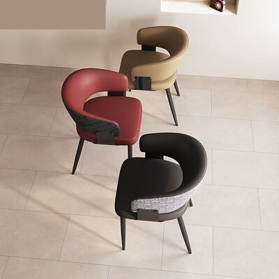 Durable Dining Chair Fabric Armrest Coffee Shops Cafeteria Breakfast Bar Wood Modern Leg Catering Cafe Chairs Restaurant