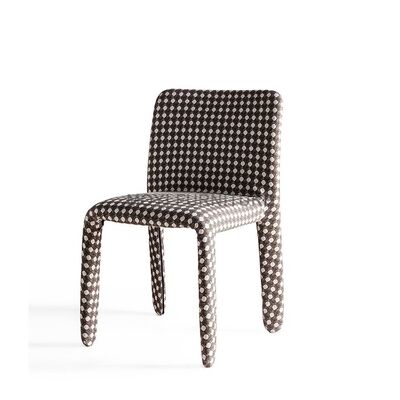 Wood Legs Modern Dining Room Furniture Memory Foam Linen Barenia Leather Chair for Hotel Villa Apartment Restaurant Coffee Shop