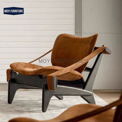 Carpet Recommended MOYI Nordic Modern Accent Chair Wooden Boucle Lounge Chair Living Room Relax Leisure Comfortable Chair