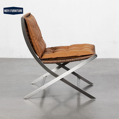 Arm Chair Modern Italian Chair Designer Vintage Genuine Leather Living Room Minimalist Designer Sofa Chair Electric No