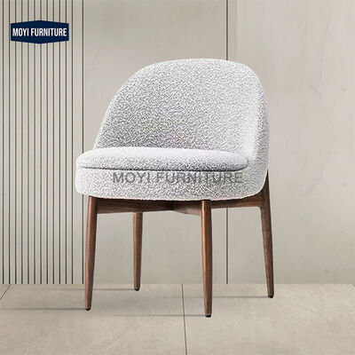 Dining Room Furniture Wood Leg Dining Chair Fabric Seat and Back Contemporary Seating Options