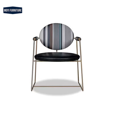 Custom Luxury Modern Upholstered Velvet Dining Chair Featuring High Furniture Design and Fashionable Leather Back