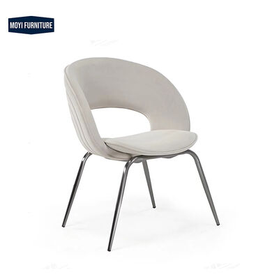 Dining Room Furniture Comfortable Velvet Dining Chair with Stainless Steel Frame Gold Legs Modern Design Mail Packing Y
