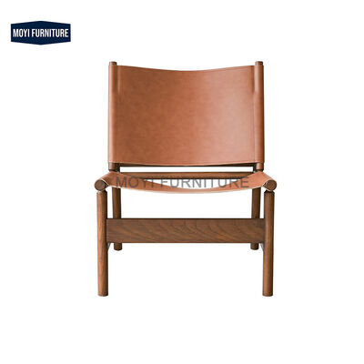 Living Room Furniture Leather Modern Saddle Cowhide Chair Smoky Grey Relaxed Comfortable Stylish Lounge Seat Seating Chair