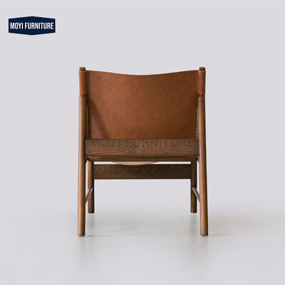 Living Room Furniture Leather Modern Saddle Cowhide Chair Smoky Grey Relaxed Comfortable Stylish Lounge Seat Seating Chair