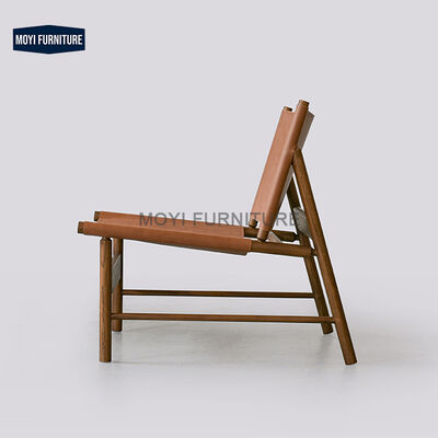 Living Room Furniture Leather Modern Saddle Cowhide Chair Smoky Grey Relaxed Comfortable Stylish Lounge Seat Seating Chair
