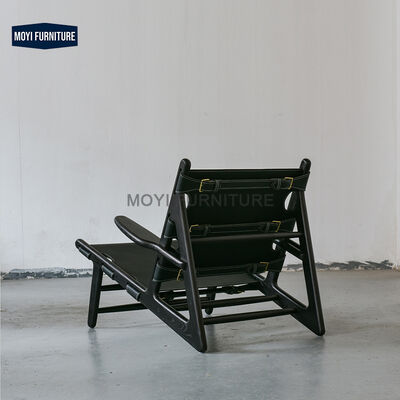 Leisure Chair Solid Wood Frame Durable Living Room Chair Adjustable Chair Featuring Ultrafine Fiber Leather Strap end
