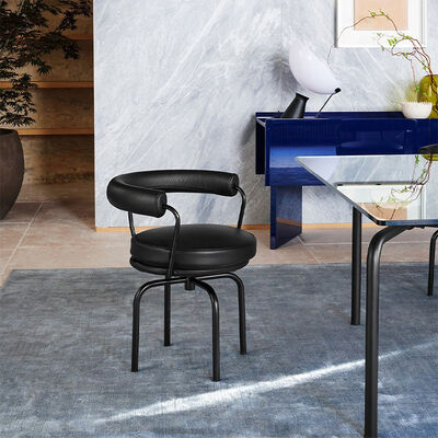 Dining Room Furniture Modern Swivel Round Lounge Chair Leather Lounge MOYI Swivel Chair