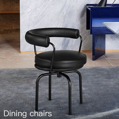 Dining Room Furniture Modern Swivel Round Lounge Chair Leather Lounge MOYI Swivel Chair