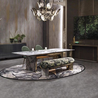 CUSTOM Luxury Italian Velvet Green Style Stool Chair Dining Room Arm Chair with Golden Legs Modern Design Furniture