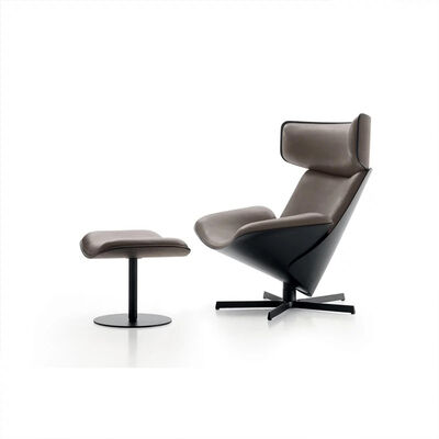Arm Chair Modern Living Room Furniture Swivel Leather Accent Sofa Chair Lounge Chaise Chair Ottoman Version Included