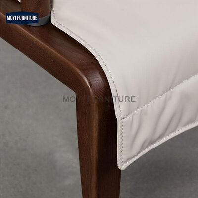 end MOYI Modern Lounge Chair Including Foam Filling Material Comfortable Upholstered Seat and Contemporary Wooden Legs