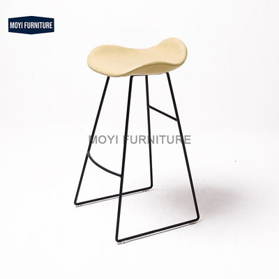 MOYI Kitchen Breakfast High Counter Bar Stool Modern Leather Velvet Bar Chairs