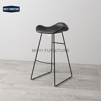 MOYI Kitchen Breakfast High Counter Bar Stool Modern Leather Velvet Bar Chairs