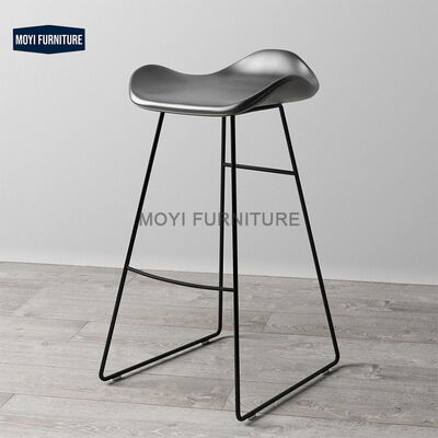 MOYI Kitchen Breakfast High Counter Bar Stool Modern Leather Velvet Bar Chairs