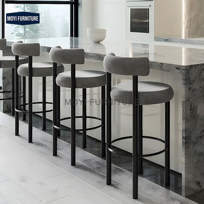 MOYI Nordic Indoor Furniture Luxury Kitchen Island Stool Chairs for Club Modern Restaurant Chairs