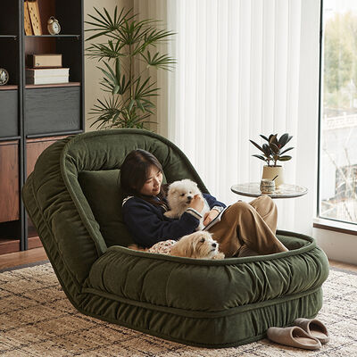 Modern Minimalist Design Compressed Sofa Bed Hot Selling Corduroy Fabric Bean Bag for Small Spaces for Human Dog Use Living Area