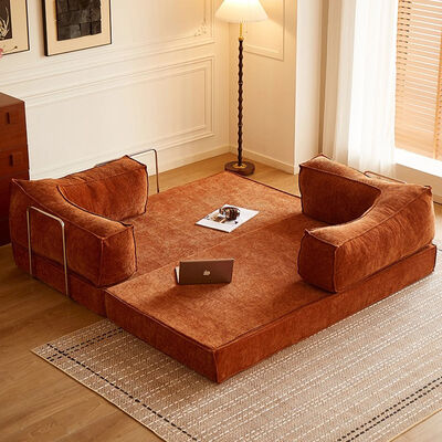 MOYI Modern Multi-Functional Foldable Compression Sofa Bed Extendable Detachable Fabric Vacuum Pack for Hotel Filling Sponge