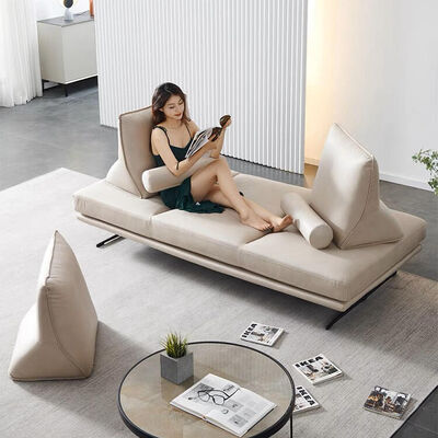 MOYI Italian Minimalism Linen Fabric Living Room Sofa Luxury Modern Design Lounge Sofa Set for Hotel Room Furniture