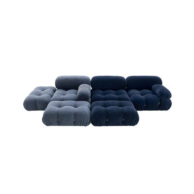 MOYI Velvet Sofa Set Luxury Sectional Design Nordic l Shape Modern Modular Velvet Sectional Living Room Furniture  Belini Sofa