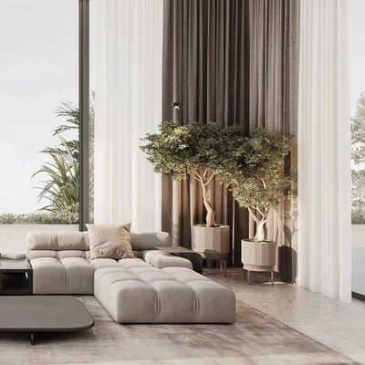 MOYI Set Fabric Modern Corner Type Set Furniture Leather Shape Sofas 7 Seater l Sofa Sectional for Living Room Sofas