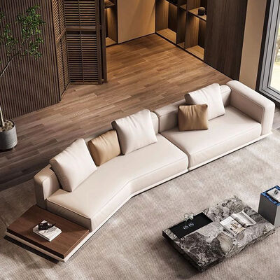 Para Large Sectional Curved Modular l Shape Velvet Corner Living Room White Living Room 8 Seater Sofa Set