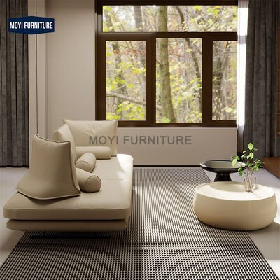 Modern Italian Indoor Living Room Couch Sofa Set Hotel Lobby Beige Fabric Home Furniture Sectional Reclinable PRADO Leisure Sofa