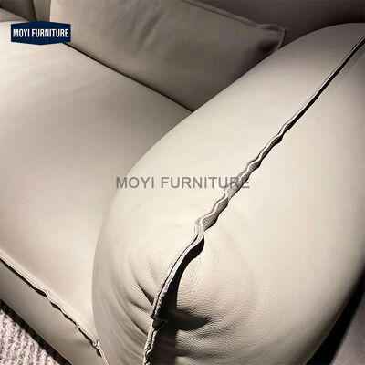 Modern Minimalist Design 2 Seat Couch Customized Leather Living Room Sofa Set Furniture